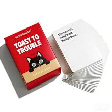 HEART BRIDGE Party Adventure Interactive Challenge Card Game, Icebreaker Entertainment Tabletop Game, Tambahkan Keseruan pada Pertemuan Harian dan Nikmati Malam Santai, Hadiah Sempurna untuk Teman dan Keluarga untuk Halloween/Natal/Thanksgiving, Cocok untuk Malam Permainan - Merah - View 4