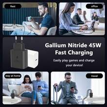 The New 45W GaN Ultra Fast Charger (European Standard Plug) Is Compatible With IPhone 17/16/15/14/13/12 Series, Compatible With Samsung Series, Suitable For Mobile Phones/Tablets/Laptops And Other Devices, Suitable For Travel/Dormitory/Home Multi Scenario Use - View 11