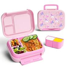1pc Anime Theme Lunch Box, Portable Bento Box, Dishwasher , Microwave , Vibrant Cartoon Pattern, Rectangular With Handle, Suitable For School And Picnic, Durable Plastic Material, Back To School Essential Lunch Box - Multicolor - View 14