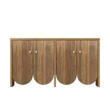 Sideboard Brown Made Of Wood For Dining Room And Living Room - 棕色 - 查看 10
