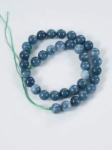 1顆天然深藍色藍寶石隔珠 6/8/10mm，高品質珠寶DIY手工配件，適用於手鍊、項鍊、吊墜與裝飾 - 霧霾藍 - 查看 8