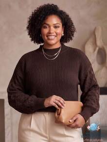 Plus Size Sweaters - Redwood - View 9