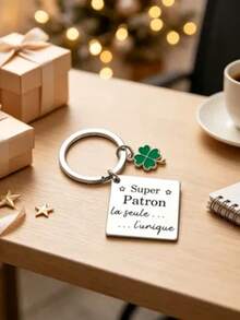 Boss Gift Keychain - Birthday Or Christmas Gift For Boss, Colleague Or Retiree - Personalized Work Gift - Silver - View 8