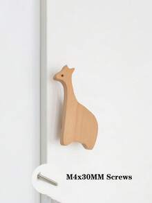 Cartoon Animal Drawer Pulls, Cute Bear Rabbit Star Solid Wood Cabinet Door Handles For Children's Room - Multicolor - View 11