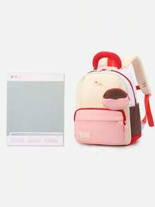 1pc Personalized Back To School Fashionable Cute Backpack With Mini Coin Purse, Zipper Closure Nylon Material, Adjustable Shoulder Strap, Hand-Carry, Suitable For School, Shopping, Daily Outings, Outdoor Trips. Birthday Gift - Multicolor - View 3