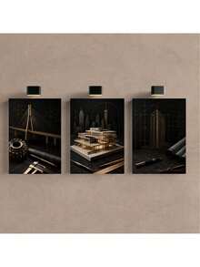 Kit3 Quadro Decorativo Arquitetura Engenharia Civil Projetista e4 - TELECH - Visão 2