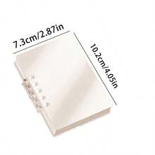 2pcs A7 Transparent Loose-Leaf Notebooks, With Removable Grid Inner Pages, 80 Pages Per Book, Mini Notebook For Students And Office Use, Replaceable Inner Pages, Back To School Gift, Ideal Choice For Halloween And Christmas Gifts - Multicolor - View 7