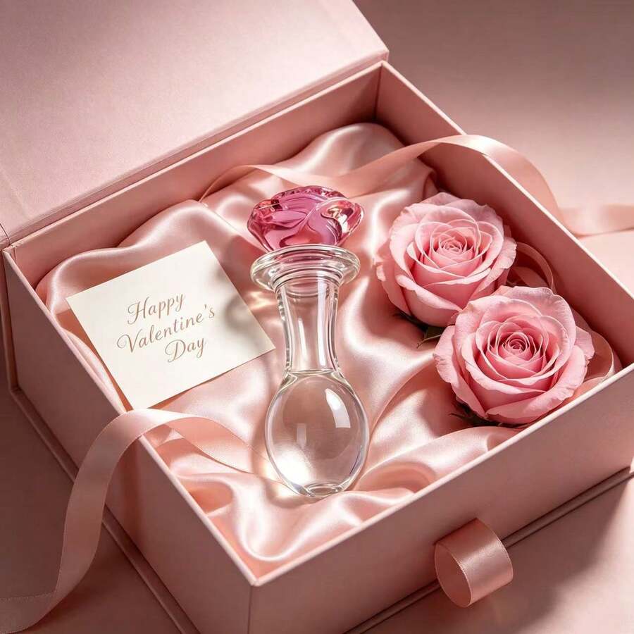 9pcs Unique Rose-Shaped Model Decorative Piece – Elegant Home Decoration, Perfect For Living Room Bookshelves, Nightstands & Entryway Cabinets. Artistic Gift Idea, Handcrafted Sculpture, Statement Piece, Gift Shoppe - Clear - View 1