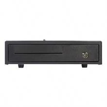 Cajón de dinero Nextep NE-514 negro, caja registradora con 4 compartimentos para billetes y 8 para monedas para tiendas y negocios - Ver 6