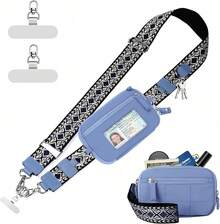 Women Wallet & Check Holder - Blue - View 1