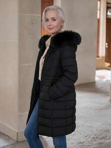 Women's Lightweight Down Jacket - Hooded, Waterproof, Multi-Pocket, Suitable For Layering And Casual Outdoor Wear In Autumn And Winter - Black - View 10
