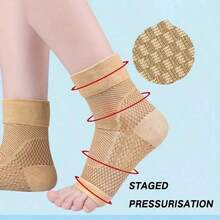 Ankle Support Sleeve, Unisex, Fitness Ankle Support, Day And Night Use, Stable Foot Protection (Single Pack) - Multicolor - View 4