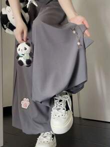 Women Pants - Dark Grey - View 3