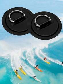4pcs Round D-Ring Fixing Washers, Boat D-Ring Patch, Water Sports Accessories, Suitable For Stand Up Paddleboard, Kayak, Saltwater Environment - Multicolor - View 6