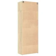 vidaXL Tall Cabinet, Light Oak Khaki, 80x42.5x225 Cm, Engineered Wood, Tall Cabinet, Side Cabinet, Bathroom Cabinet, Tall Cabinets, Side Cabinets, Tall Bathroom Cabinet - Light Oak Khaki - View 9