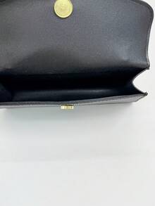 1 pieza Bolso de mano cuadrado pequeño de color negro sólido de PU para mujeres - Negro - Ver 5