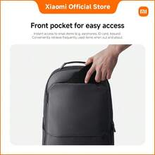 Xiaomi Business Backpack – 30L Large Capacity Laptop Bag With Water-Resistant Polyester Material, 1100g Lightweight Travel & Work Backpack For Office, School, Commuting - Black - View 6