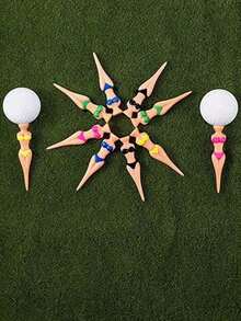 5pcs/Set Golf T-Shirts, Bikini Girl Silhouette Design - Fun & Fashion - Multicolor - View 4