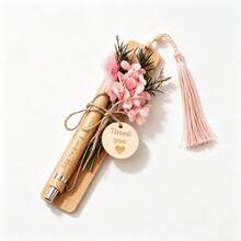 Personalised Wooden Pen Bookmark Set, Engraved Bamboo Pen With Name, Custom Bookmark Gift For Teacher Mum Nurse Mentor, Thank You Gift Box - Multicolor - View 15