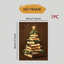 1PC Frameless Christmas Home Decor Posters, Halloween And Fall-Themed Wall Decor, Living Room Wall Art, Bedroom Decor, Bathroom, Kitchen, Dorm Room, Classroom, And Home Decor Prints, Festive Decorative Art, And Gifts For Friends - Abstract - View 11