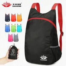Warnerheim New Foldable Backpack, Lightweight Skin Bag, Portable Outdoor Hiking And Cycling Sports Backpack - Black - View 8