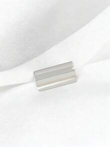 Minimalist Long Tube Geometric Ear Cuff - Unisex No-Piercing Polished Metal Ear Jewelry, Fashionable Ear Cartilage Clip, Perfect For Daily And Party Outfits, Ideal Holiday Gift - Multicolor - View 11
