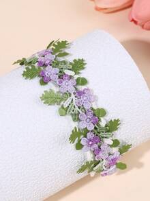 1pc Floral Tulle Flowers Headband For Baby,Comfortable And Breathable Hair Band, Hair Accessories Summer Holiday Beach Essential Party Gifts - Multicolor - View 3