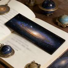 1pc Landscape Pattern Bookmark, Beautiful Romantic Art Retro Acrylic Starry Sky Wave Pattern Film Bookmark, Suitable For Reading Enthusiasts, Colleagues, Friends, And Family, Ideal Gift For Back To School Season And Halloween - A - View 11