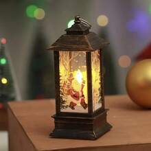 GYJAETM Christmas Candle Holder Light Night Light Elderly Snowman Decoration Night Light Table Decor Christmas Decoration - Multicolor - View 7