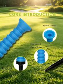83mm/3.24 Inch Elastic Rubber Golf Tee, Flexible And Durable Golf Accessory - Multicolor - View 8