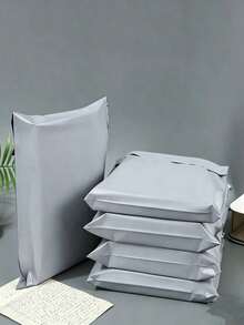 100pc Thickened Waterproof Mailing Bags Set, Waterproof And Moisture-Proof Thickened Plastic Shipping Bags, Self-Sealing With Strong Adhesive For Secure Closure, Reusable Multi-Functional Storage, Suitable For Clothing Shipping, Small Item Packing, Travel Storage, Moving Organization And Back To School Supplies Storage, Multiple Sizes And Quantities To Choose From, Both Practical Mailing Packaging Bags And Great Home And Travel Storage Helpers, Get Shipping And Storage Done In One Bag - A-White - View 1