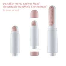 IOUHAPPY 1pc Pressurized Shower Head, Handheld Filtered Shower Head Suitable For Travel, Water-Saving Design, Retractable For Easy Storage, Durable Plastic Material, Shower Head Suitable For Hotel/Homestay Bathroom, Modern Fashion Bathroom Accessory, Shower Accessory, Holiday Gift, Hose Not Included - 1 SHOWER HEAD - View 6