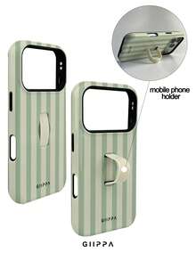 GIIPPA 1pc Light Green Vertical Stripe Pattern Design, Phone 17 Pro Max Phone Case, Compatible With Phone 16 Pro Max, 15 Pro Max, 14 Pro Max, Korean-Style High-End Fashionable And Fun Phone Case, Compatible With 11/12/13/14/15/16 Pro Max Plus, Elegant Design Suitable For Men And Women, Perfect Gift For Girlfriend On Christmas, Valentine's Day, Easter, Wedding Season And Birthday! - Blue and White - View 6