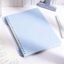 A4 Morandi Macaron Color Loose-Leaf Notebook, Detachable And Replaceable Refill, Comfortable Non-Scratch Hand-Rolled Notebook, Cute Aesthetic Writing Notebook, Suitable For Teenagers, Middle School Students, School, Office, Daily Planning And Notes - Multicolor - View 8
