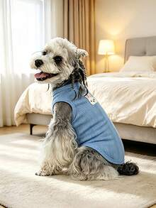 [Personalizado]Ropa para mascotas con nombre personalizado Chaleco y camiseta para gato y perro Cómoda y linda Impresión por transferencia de calor Patrón de conejo Regalo perfecto para perros! - Multicolor - Ver 9