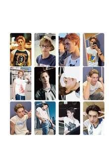 1pc 55pcs Zhao Yufan Laser Photo Cards, Celebrity Merchandise Self-Printed Card Box Set - Multicolor - View 10