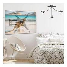 X-400 Base Soportes De Pantalla Pared Tv 14 A 55 Pulgadas Soporta Max 30kg Soporte De Tv Universal Compatible Soporte Universal Mural Para Televisión Monitor Inclinable Y Ajustable Color Negro UMMW - Ver 8
