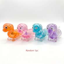 Sausage Dog Squeezable Toy, Soft And Skin-Friendly With Colorful Glitter Gradient Pattern. This Is A Soft, Elastic Toy That Helps Promote Parent-Child Interaction, Perfect For Weekend Family Gatherings Or Holiday Celebrations. - Multicolor - View 13