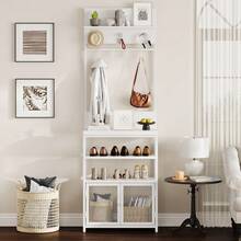 Storage Benches - White - View 4