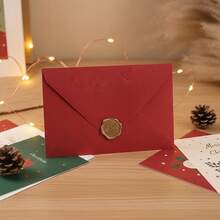 50PCS Vintage Oriental Red Tree Envelopes & Stationery Set - 16.5x11cm Embossed Wedding Invitations, Greeting Cards, Valentine's Love Letters, Chinese Style Textured Paper Gift Box - A - View 6
