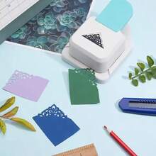 Craft Corner Punch Large Scale Triangle Flower Pattern Scrapbook Craft Punch Photo Knife Business Card Making Supplies - Triangular Flower Pattern - View 5