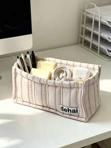 Keranjang Penyimpanan Multifungsi Ins Style, Cocok untuk Mengatur Berbagai Barang, Meja Kantor, Perlengkapan Sekolah, Kamar Asrama, Aksesoris Kamar Mandi, Merapikan Kamar Tidur, Kosmetik, Camilan, dan Perlengkapan Mandi, Hadiah Sempurna untuk Teman dan Keluarga - MultiWarna - View 2