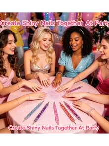 1pc Nail Art Dotting Pen, Nail Tool Set, Polka Dot Pen, Dedicated Dotting Pen With Multiple Heads For Gel Dotting And Outlining, Line Pen, Painting Pen, Can Dot Rhinestones, Can Dot Flowers - Multicolor - View 4