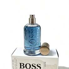 Three Neutral Perfume Of HUGO BOSS Series Spray, Fresh Wood Fruit Flavor, 3.4oz100ml Lasting Fragrance, Unique And Charming Fragrance, Suitable For Any Occasion, Gift Choice - Blue - View 3