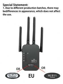 WiFi Extender Signal Booster For Home Office, 300Mbps WiFi Repeater 2.4GHz Dual Band Wireless Booster Long Range Covers Performance Home Cellular Repeater Amplifier - EU C Type Plug(220-240V) - View 11