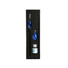 Aimall Glass Dip Pen Set Crystal Flower Calligraphy Fountain Writing Dipping Pen Gift Pack Ink Signature - Glass Dip Pen Set Crystal Flow - View 14