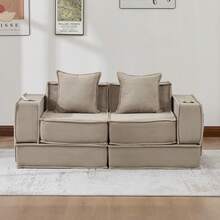 Estructura de sofa cama Beige 2 Asientos - Caqui de 2 plazas - Ver 10