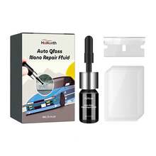 Homonth Auto Glass Nano Repair Fluid Kit, Car Windshield Crack Repair Resin, DIY Glass Chip Repair Tool With Applicator, Restore Windshield Clarity, Emergency Car Repair Set - A - View 8