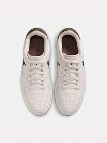 Men's JORDAN COURT CONNECT LOW Athletic Casual Shoes Low-Top IQ5698-004 - Black and White - View 6