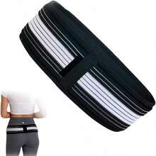 This Adjustable Waist Support Belt Is Specifically Designed For Sports And Fitness, Aiming To Tighten The Abdomen, Increase Waist Circumference And Provide Hip Support. - Black - View 3
